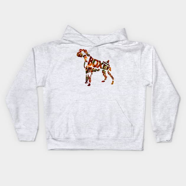 Boxer Kids Hoodie by inspirowl